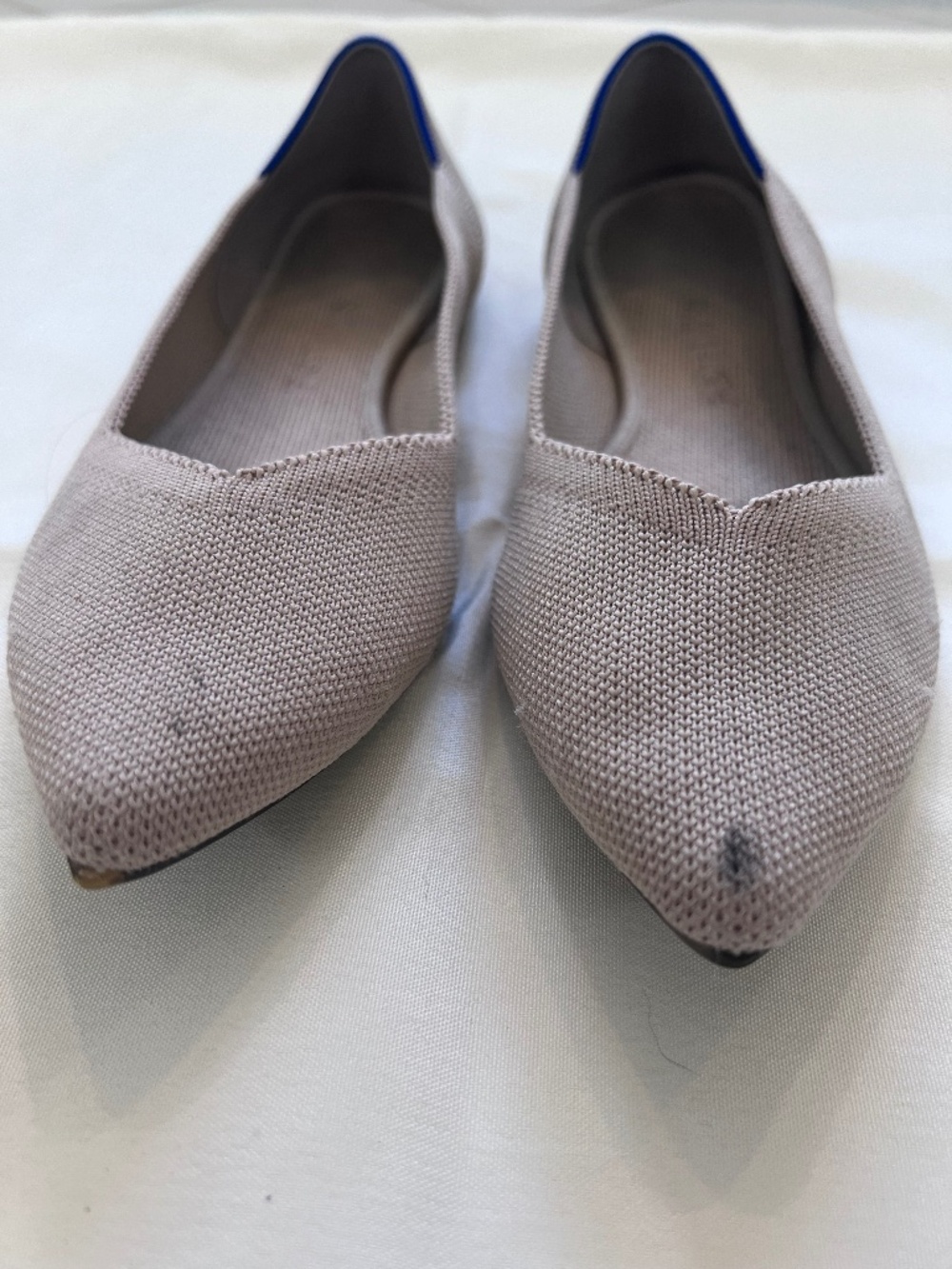 Rothy’s pointed flats  – Size 8.5 – Beige/Taupe Knit Pointed Toe